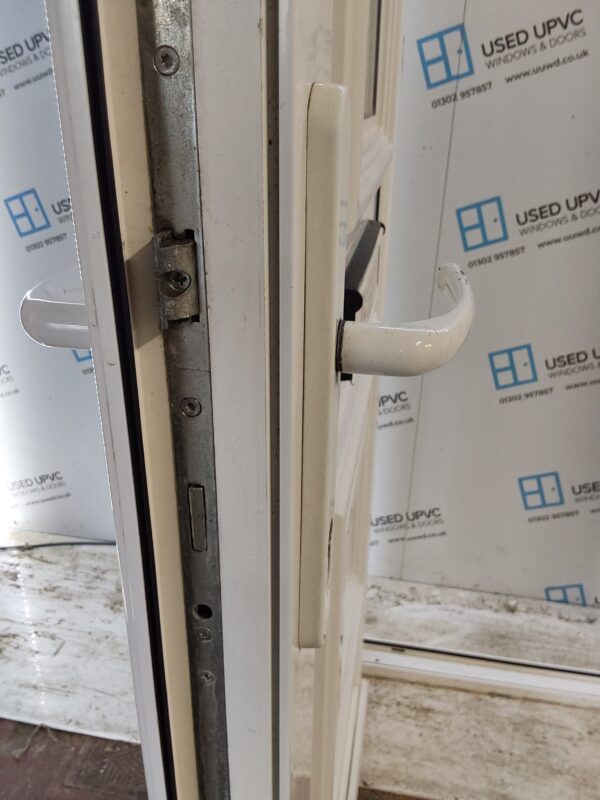 Used White Upvc Front Door And Toplight 980mm x 2540mm (reduce to 950mm) 0403 - Image 5