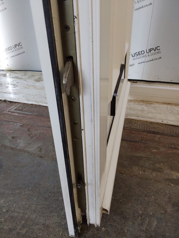 Used White Upvc Front Door And Toplight 860mm x 2495mm 0406 - Image 7