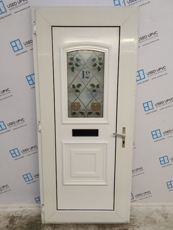 Used White Upvc Front Door 930mm x 2125mm 0024 - Image 2