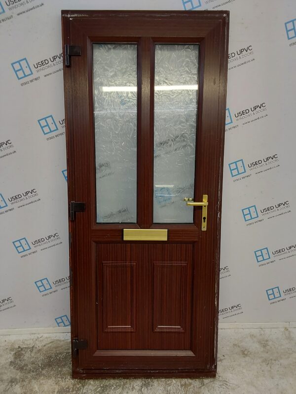 Used Woodgrain Upvc Front Door 880mm x 2100mm 0268 - Image 2