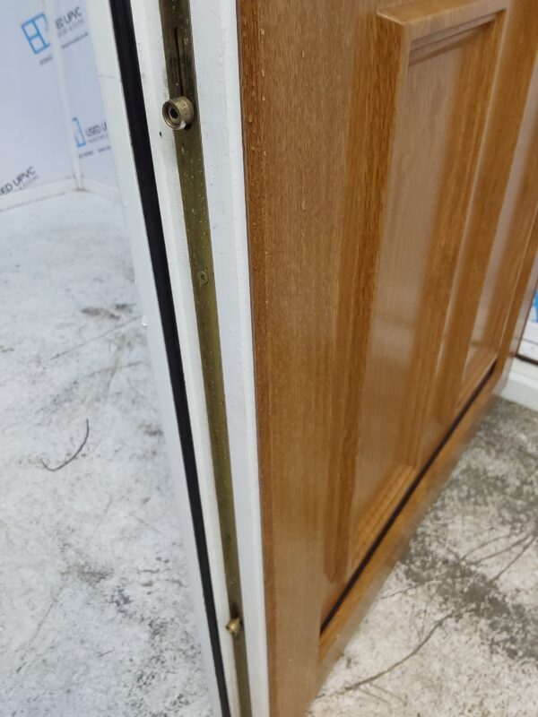 Used Oak Upvc Front Door 935mm x 2080mm (reduce to 885mm) 0706 - Image 6