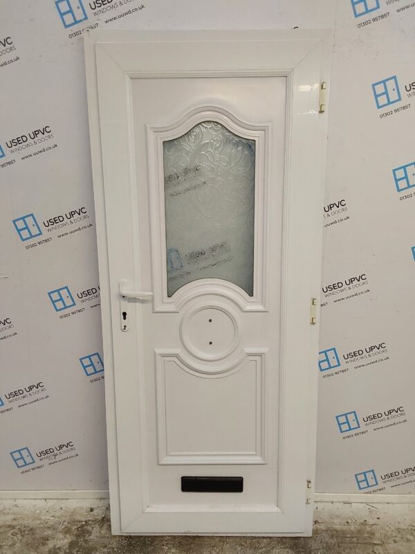 Used White Upvc Front Door 880mm x 2045mm C6004 - Image 2