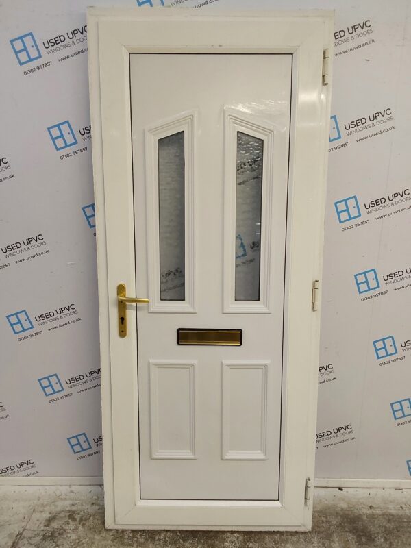 Used White Upvc Front Door 890mm x 2080mm C6029 - Image 2