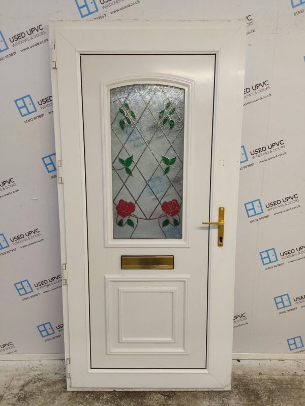 Used White Upvc Front Door 970mm x 2045mm C6041 - Image 2