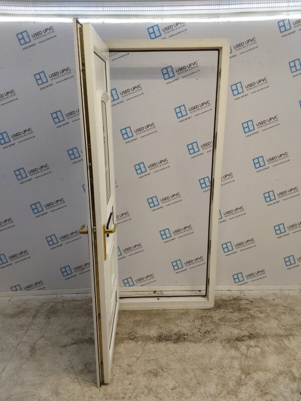 Used White Upvc Front Door 900mm x 2110mm 0528 - Image 3