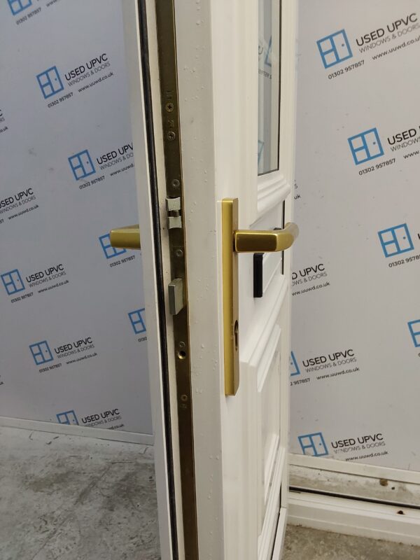 Used White Upvc Front Door 900mm x 2110mm 0528 - Image 5