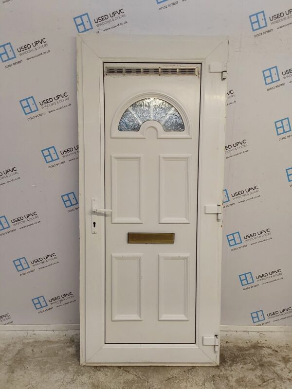 Used White Upvc Front Door 900mm x 2070mm 0502 - Image 2