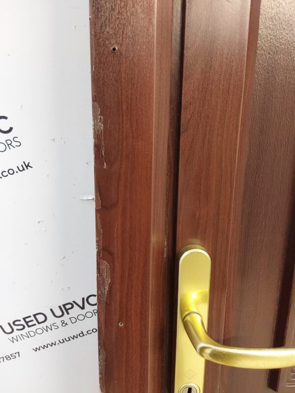 Used Rosewood Upvc Front Door 930mm x 2035mm 0226 - Image 9