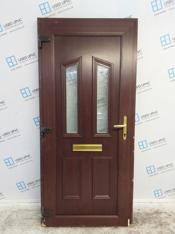 Used Rosewood Upvc Front Door 930mm x 2035mm 0226 - Image 2