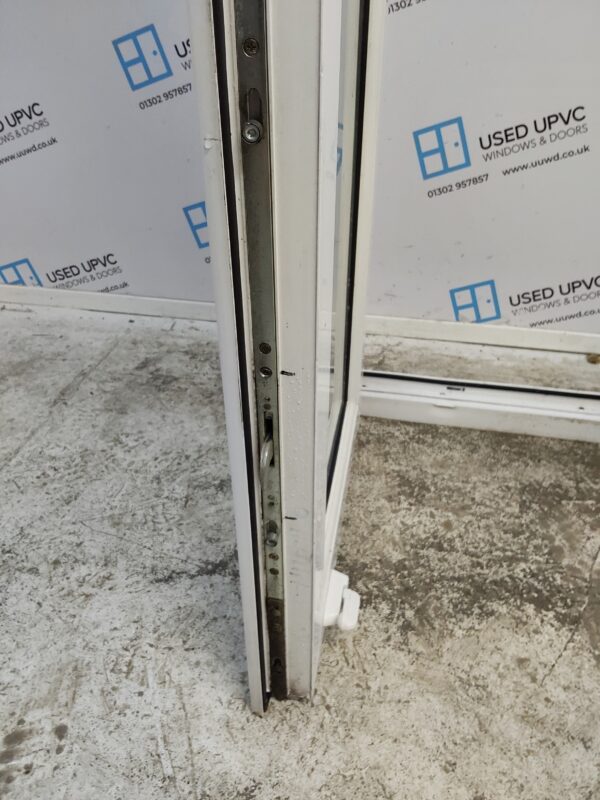 Used White Upvc French Doors 1195mm x 2125mm EA10 - Image 5