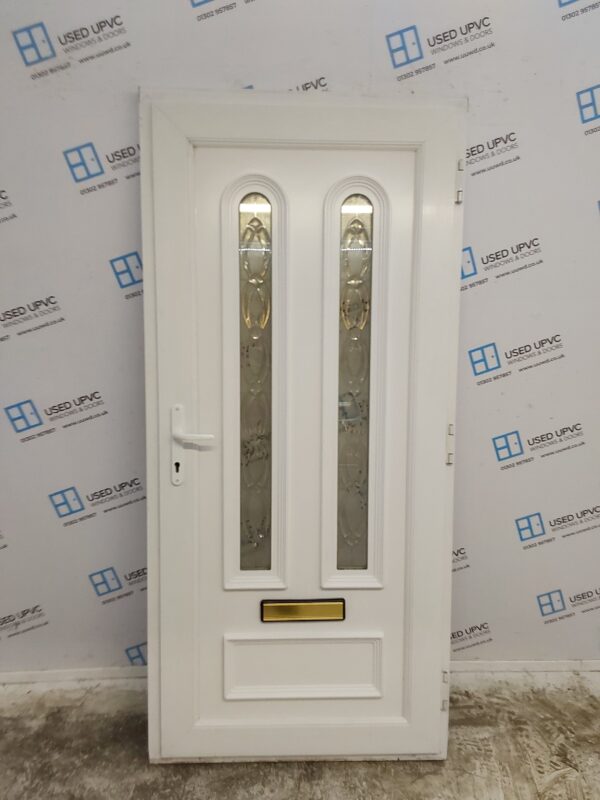 Used White Upvc Front Door 940mm x 2035mm C7D067 - Image 2