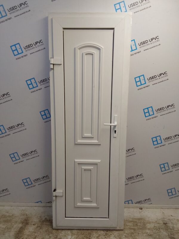 Used White Upvc Back Door (Outwards Opening) 710mm x 2035mm 0806