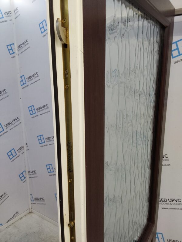 Used Rosewood Upvc Front Door 920mm x 2010mm (Reduce To 880mm) 0263 - Image 4