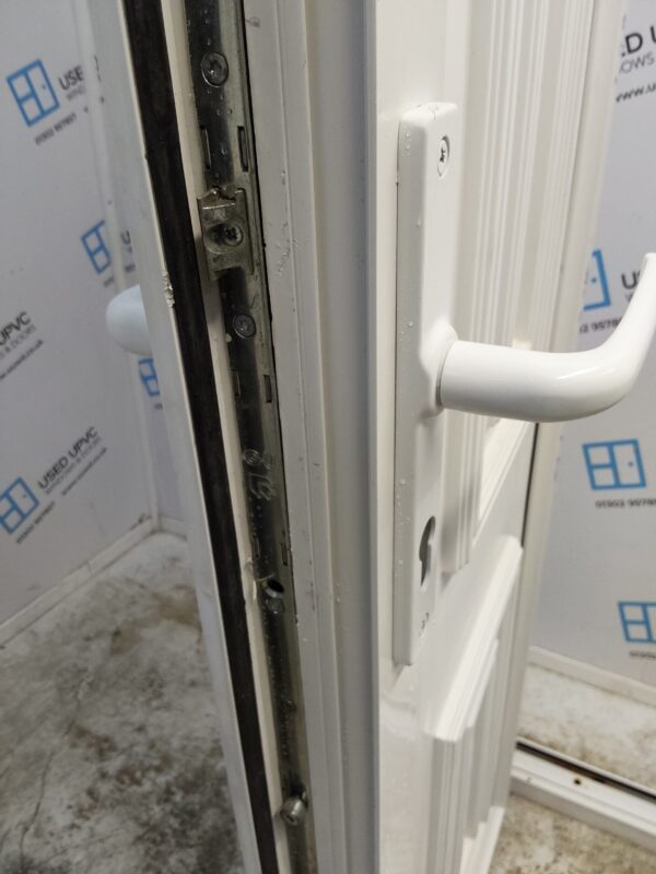 Used White Upvc Back Door (Outwards Opening) 710mm x 2035mm 0806 - Image 9