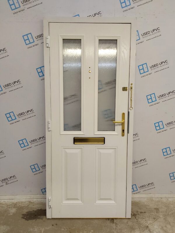 Used White Composite Front Door 880mm x 2010mm 0790 - Image 2