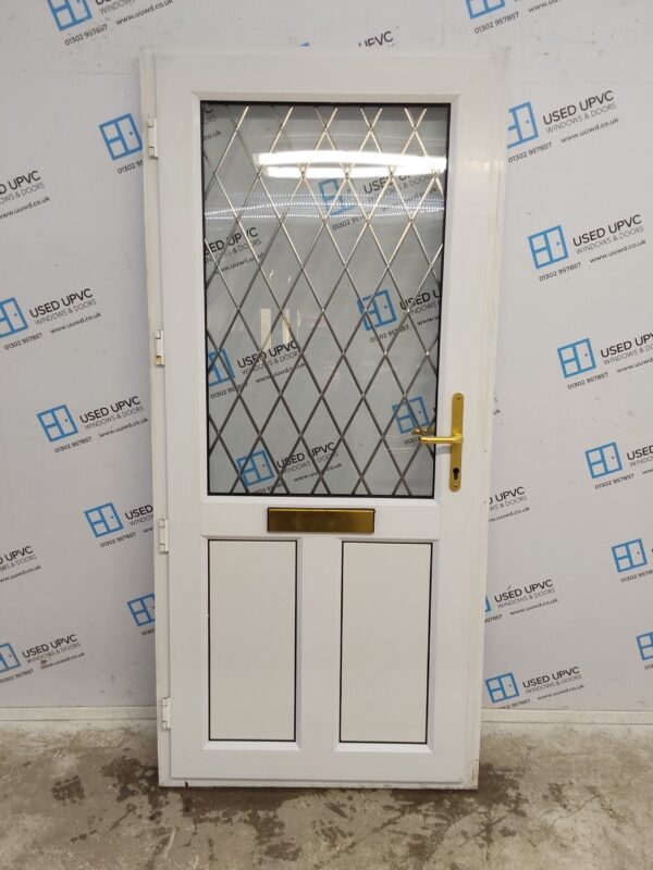 Used White Upvc Front Door 930mm x 2020mm 0618 - Image 2