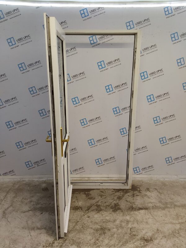 Used White Upvc Front Door 930mm x 2020mm 0618 - Image 3