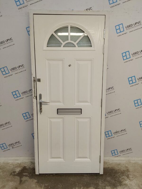 Used Black Composite Front Door 895mm x 2020mm 0247 - Image 2