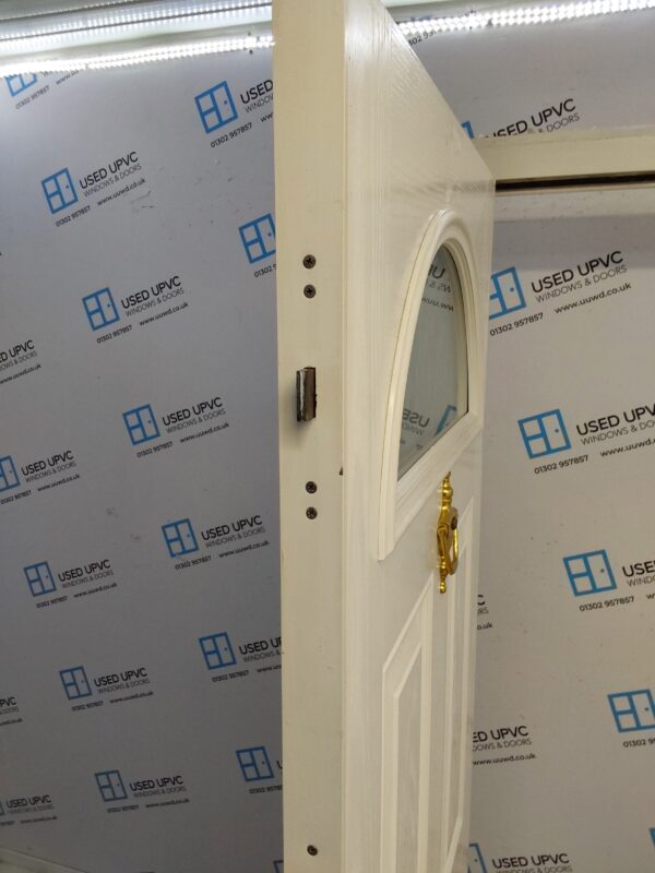 Used White Composite Front Door 900mm x 2040mm (Reduce To 2025mm) 0225 - Image 4