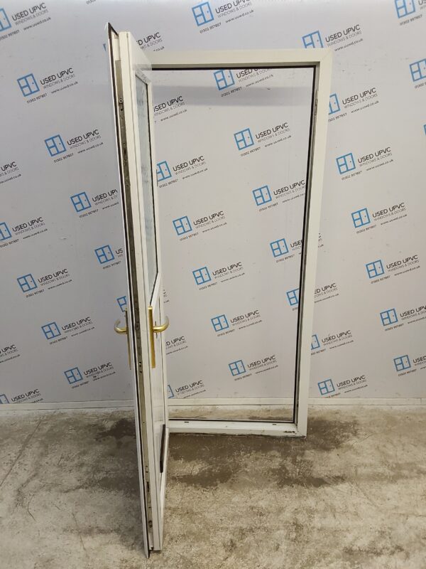 Used White Upvc Front Door 920mm x 2030mm (Reduce To 895mm) 0189 - Image 3