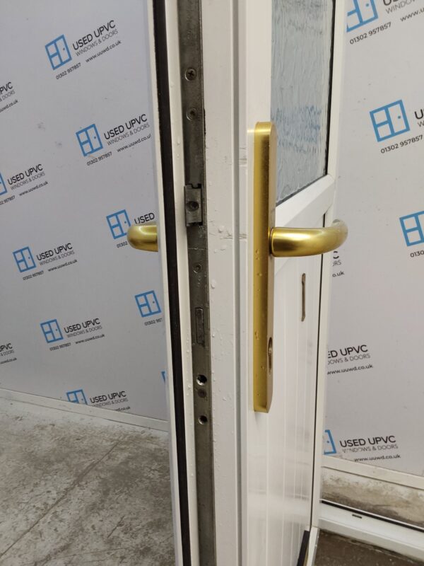 Used White Upvc Front Door 920mm x 2030mm (Reduce To 895mm) 0189 - Image 5