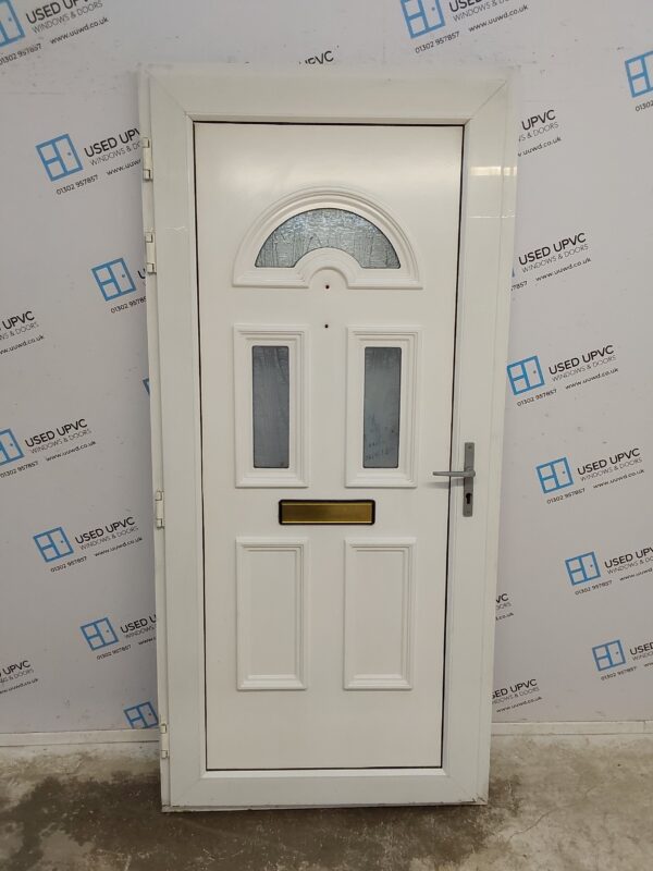 Used White Upvc Front Door 955mm x 2030mm 0183 - Image 2