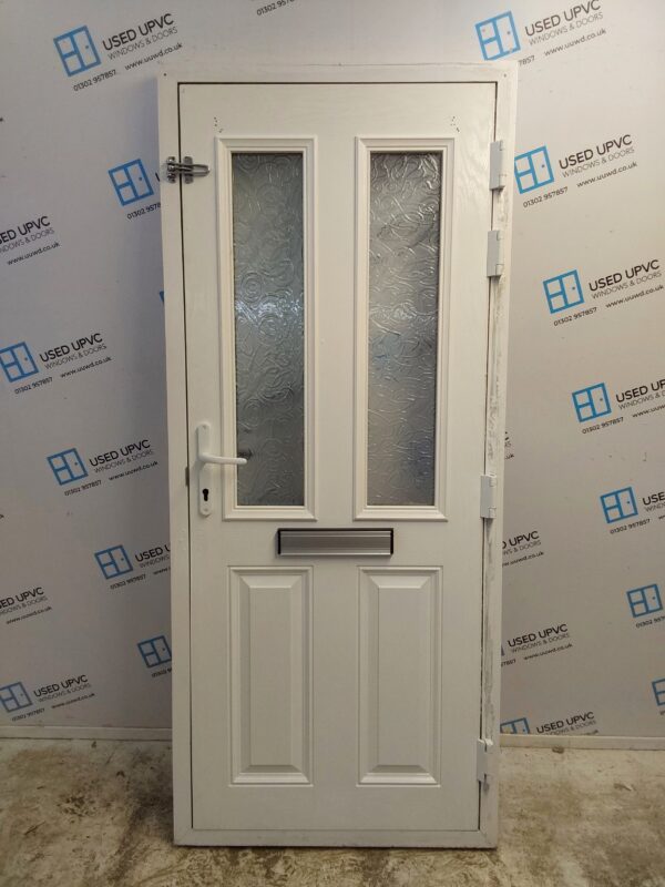 Used White Composite Front Door 880mm x 2035mm 0149 - Image 2