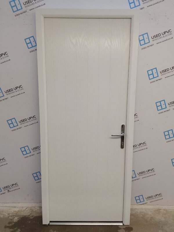 Ex-display White Composite Door 900mm x 2075mm C1ND82