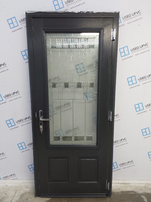 Used Anthracite Grey Composite Door (Outwards Opening) 910mm x 2040mm 0622