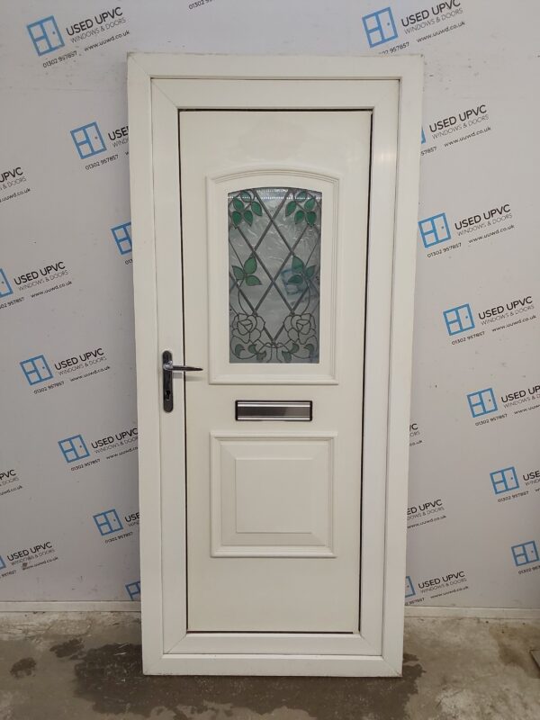 Used White Upvc Front Door 915mm x 2070mm C7D051