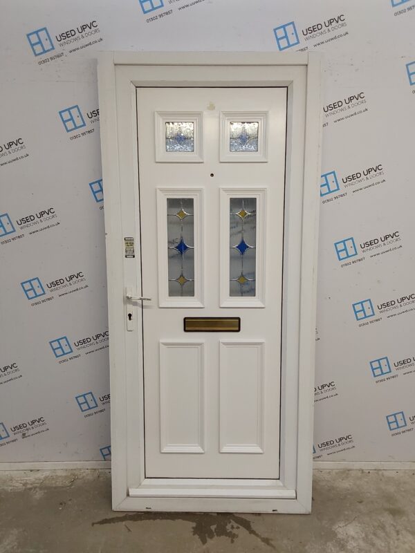 Used White Upvc Front Door 945mm x 2070mm 0823