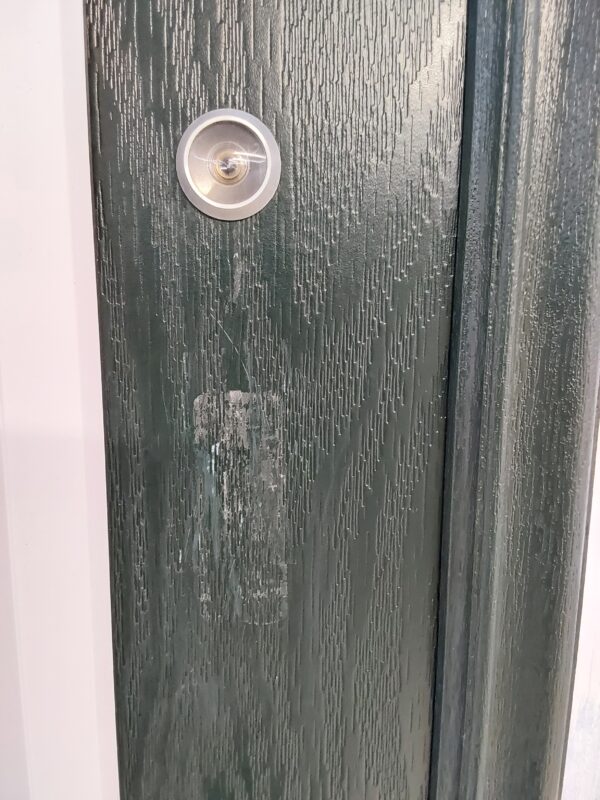Used Green Composite Back Door 935mm x 2080mm 0579 - Image 4