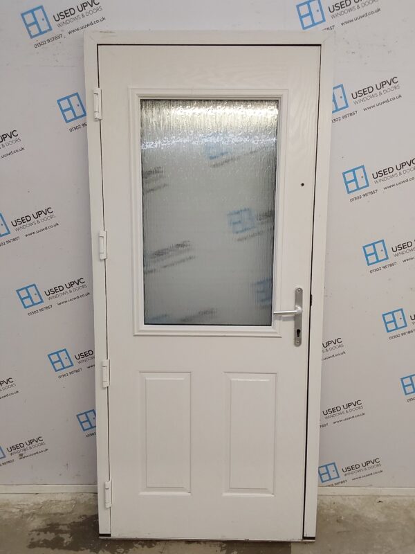 Used Green Composite Back Door 935mm x 2080mm 0579 - Image 2