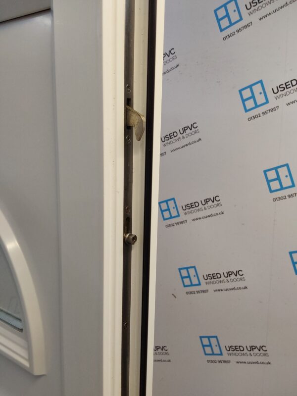 Used White Upvc Front Door 910mm x 2060mm (Reduce To 885mm) 0607 - Image 4
