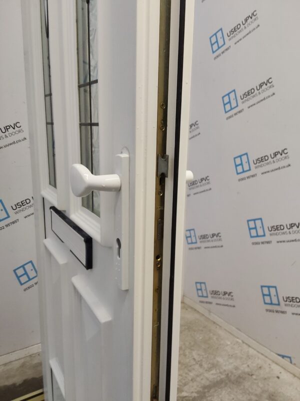 Used White Upvc Front Door 905mm x 2075mm (Reduce To 880mm) 0606 - Image 5