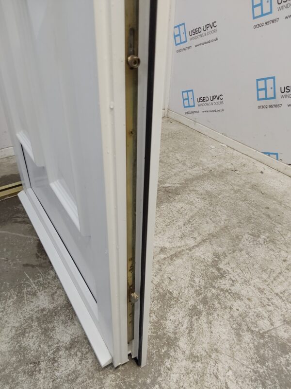 Used White Upvc Front Door 905mm x 2075mm (Reduce To 880mm) 0606 - Image 6