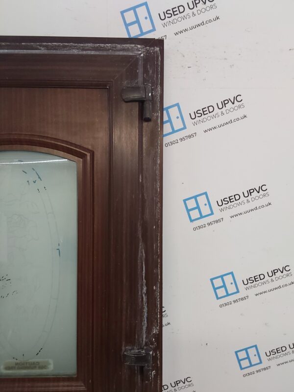 Used Woodgrain Upvc Front Door 890mm x 2090mm (Reduce To 860mm) C6059 - Image 8