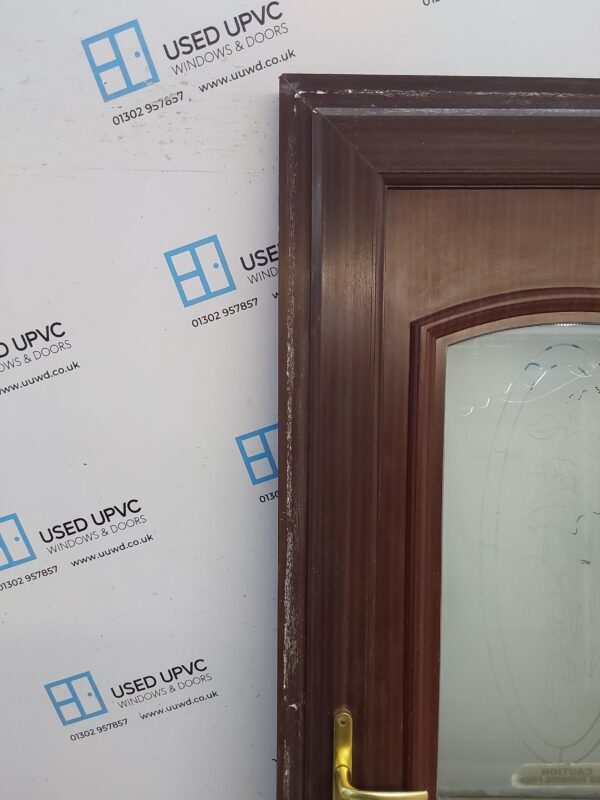 Used Woodgrain Upvc Front Door 890mm x 2090mm (Reduce To 860mm) C6059 - Image 10