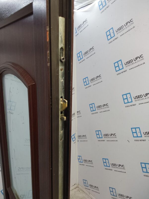 Used Woodgrain Upvc Front Door 890mm x 2090mm (Reduce To 860mm) C6059 - Image 4
