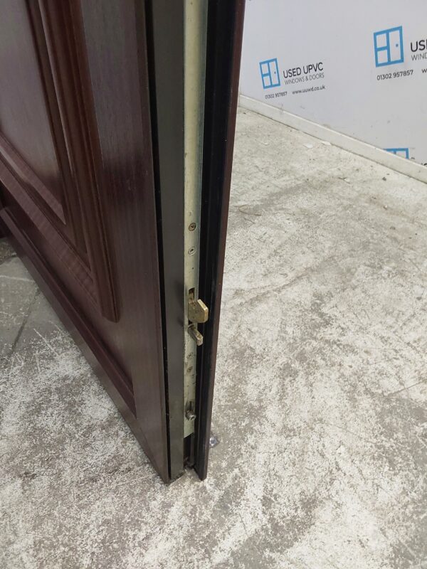 Used Woodgrain Upvc Front Door 890mm x 2090mm (Reduce To 860mm) C6059 - Image 6