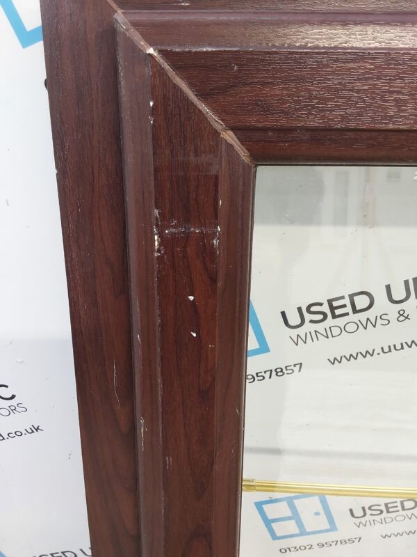 Used Rosewood Upvc Window 615mm x 1040mm C3074 - Image 5