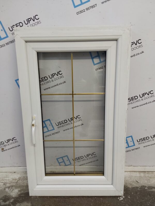Used Rosewood Upvc Window 615mm x 1040mm C3074 - Image 2