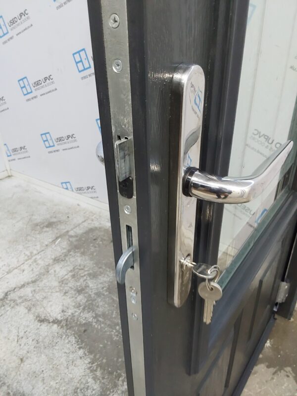 Used Anthracite Grey Composite Door (Outwards Opening) 910mm x 2040mm 0622 - Image 10