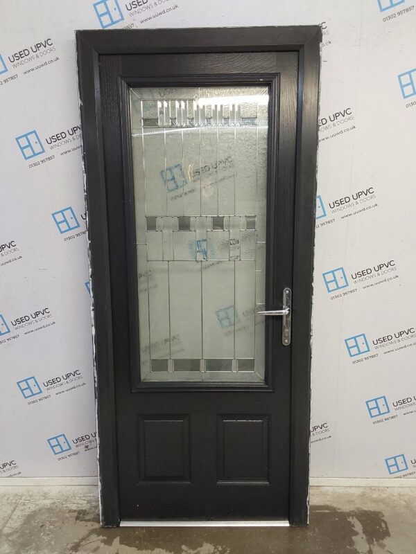 Used Anthracite Grey Composite Door (Outwards Opening) 910mm x 2040mm 0622 - Image 2