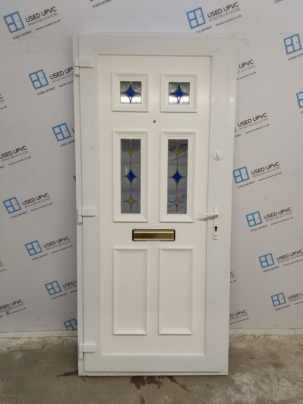 Used White Upvc Front Door 945mm x 2070mm 0823 - Image 2