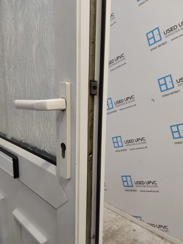 Used White Upvc Front Door 945mm x 2065mm (Reduce To 925mm) C7D072 - Image 5