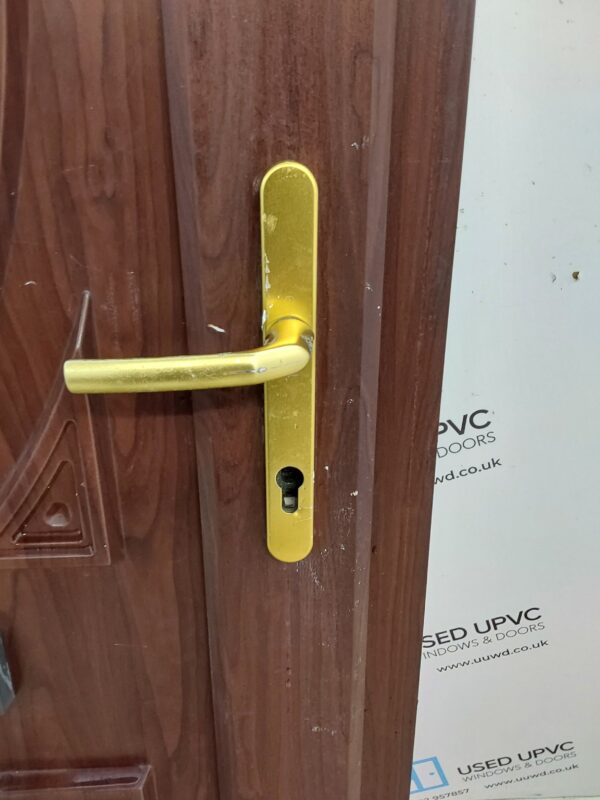 Used Rosewood Upvc Front Door (Outwards Opening) 925mm x 2045mm C8D16 - Image 11