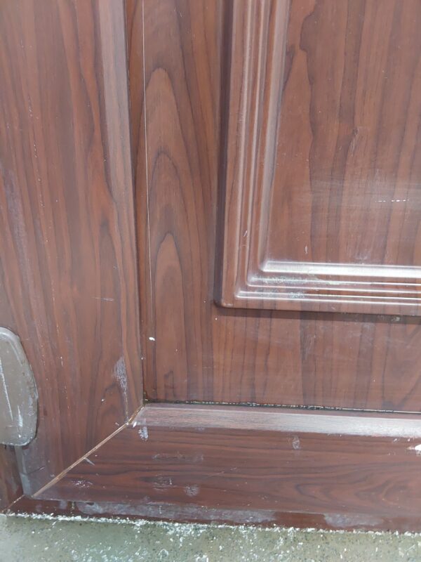 Used Rosewood Upvc Front Door (Outwards Opening) 925mm x 2045mm C8D16 - Image 14