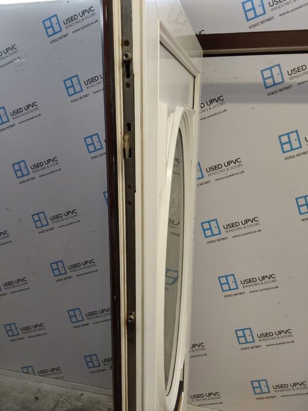 Used Rosewood Upvc Front Door (Outwards Opening) 925mm x 2045mm C8D16 - Image 3