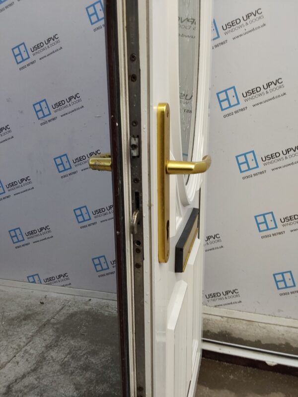 Used Rosewood Upvc Front Door (Outwards Opening) 925mm x 2045mm C8D16 - Image 4